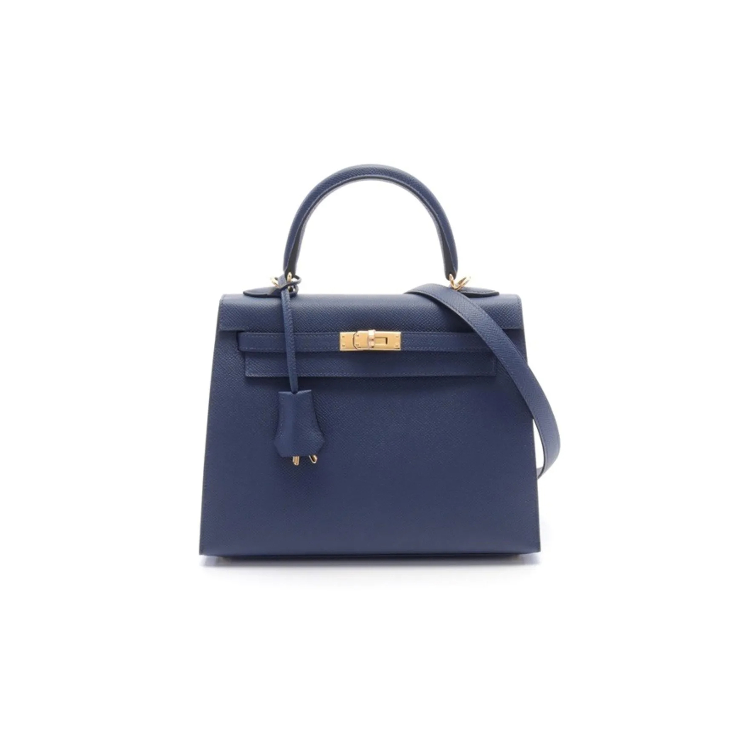 HERMÈS MASTER KELLY 25 BLUE DEEP EPSOM (25*17*7cm)